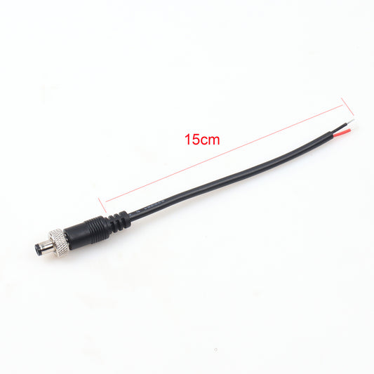 DC Male with Locking 5.5x2.5cm +Screw Thread Base Set Power Plug Connector Cable 20AWG