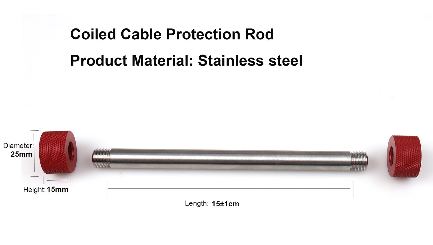 15CM Coiled Cable Protection Rod
