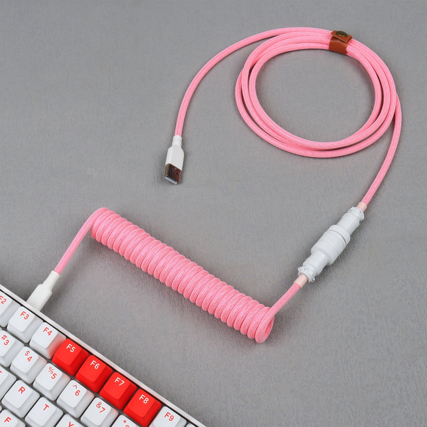 D10 Mechanical Keyboard Cable Aviator 2 in 1 Type-C To USB Coiled Wire