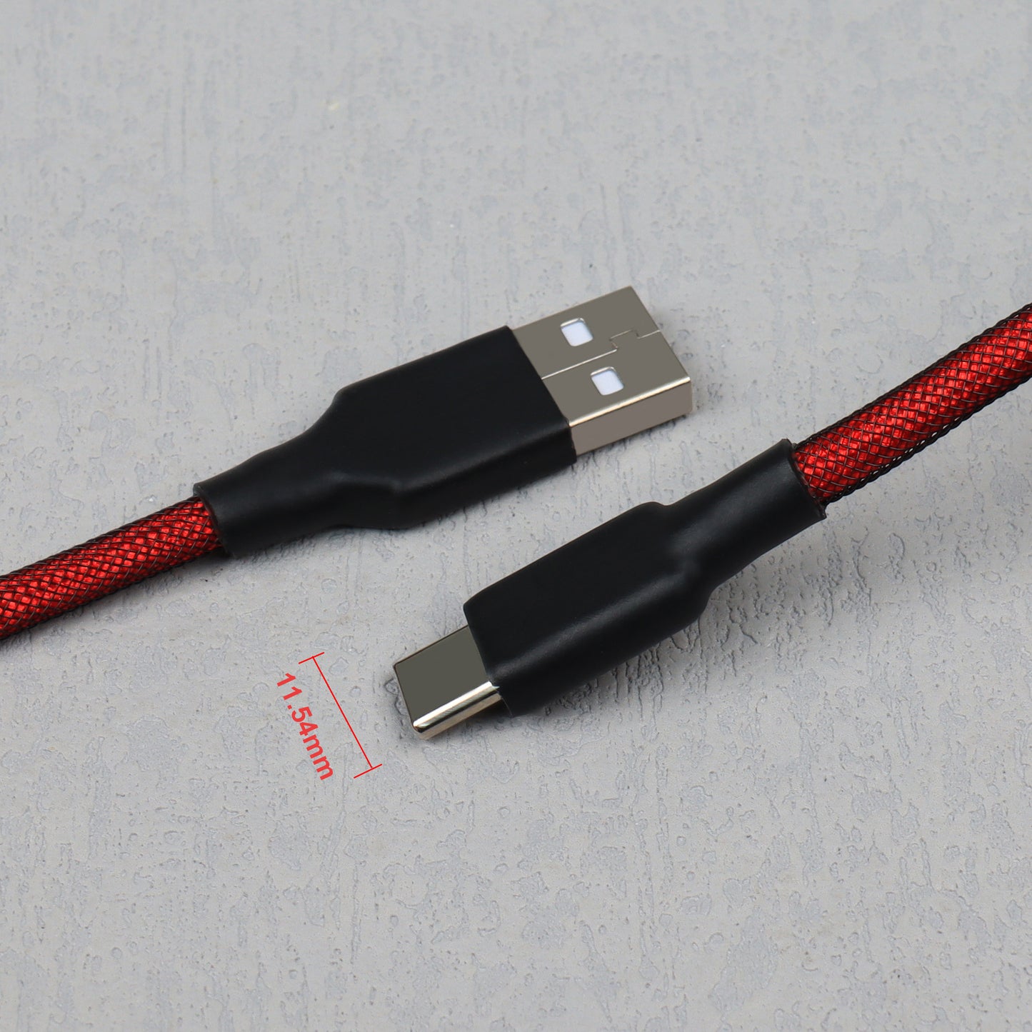 D13 Spiral Cable Type-C to USB, Pro Double Sleeved Cable with GX16