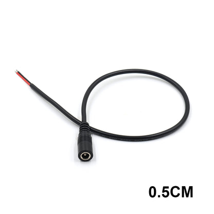 Female DC 2.1x5.5mm Right Angel Cable 20AWG Copper Wire 3A Current 50CM 1M 2M 3M Power Cord