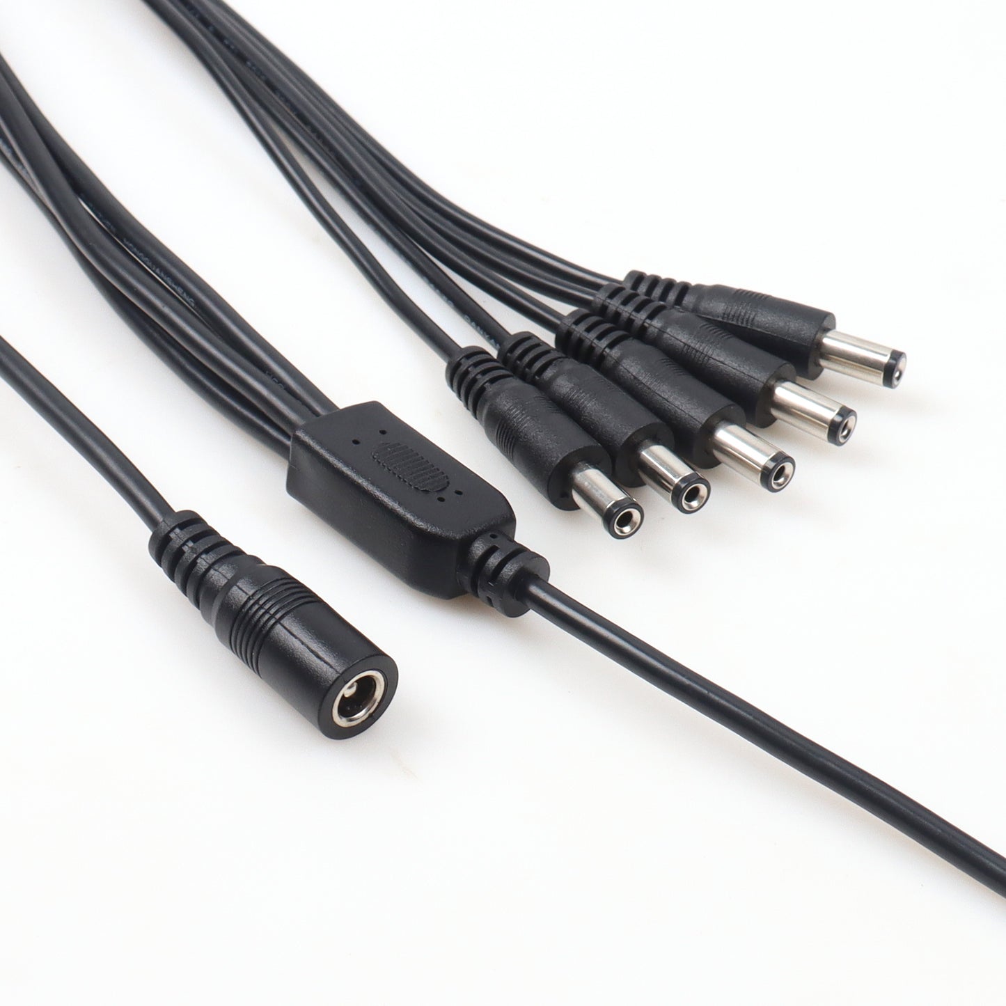 5.5x2.1mm DC Power Cable 1 Female to 2,3,4,5 Male Plug Splitter Adapter for Security CCTV Camera and LED Strip