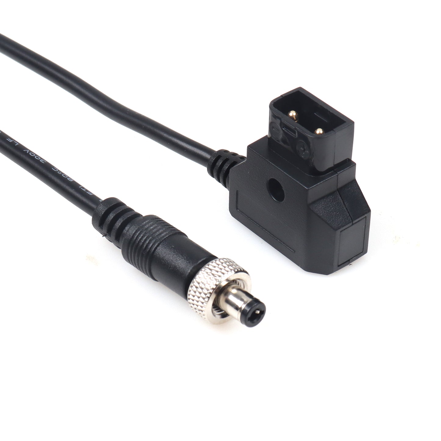 D Tap to DC 5.5x2.5mm Angle Male Locking Cable for DSLR Rig Camera Monitor Power Cord