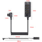 D-Tap Male to V-Mount Battery Male 4-Port Female and USB Plug with Switch Nylon or Coiled Cable Black Color