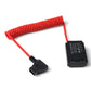 Coiled Nylon Cable for NP-FZ100 or SONY NP-F550 D-Tap Male to DC Coupler Dummy Battery