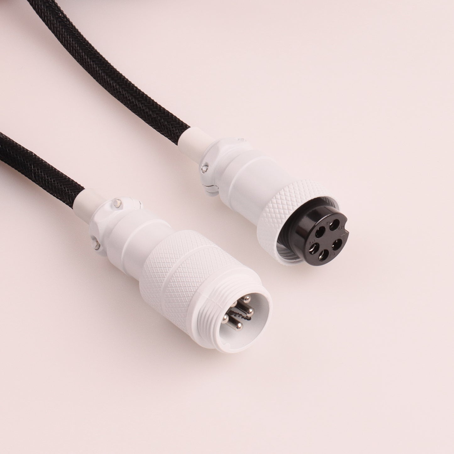 D14 Detachable Aviator Cable for Keyboard Coiled Wire Type -C to USB