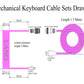 Coiled Cable Keyboard Type C to USB A for Mechanical Gaming Keyboard