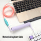 Type C to C End Coiled Mechanical Keyboard Cable 2C2