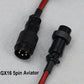 D13 Spiral Cable Type-C to USB, Pro Double Sleeved Cable with GX16