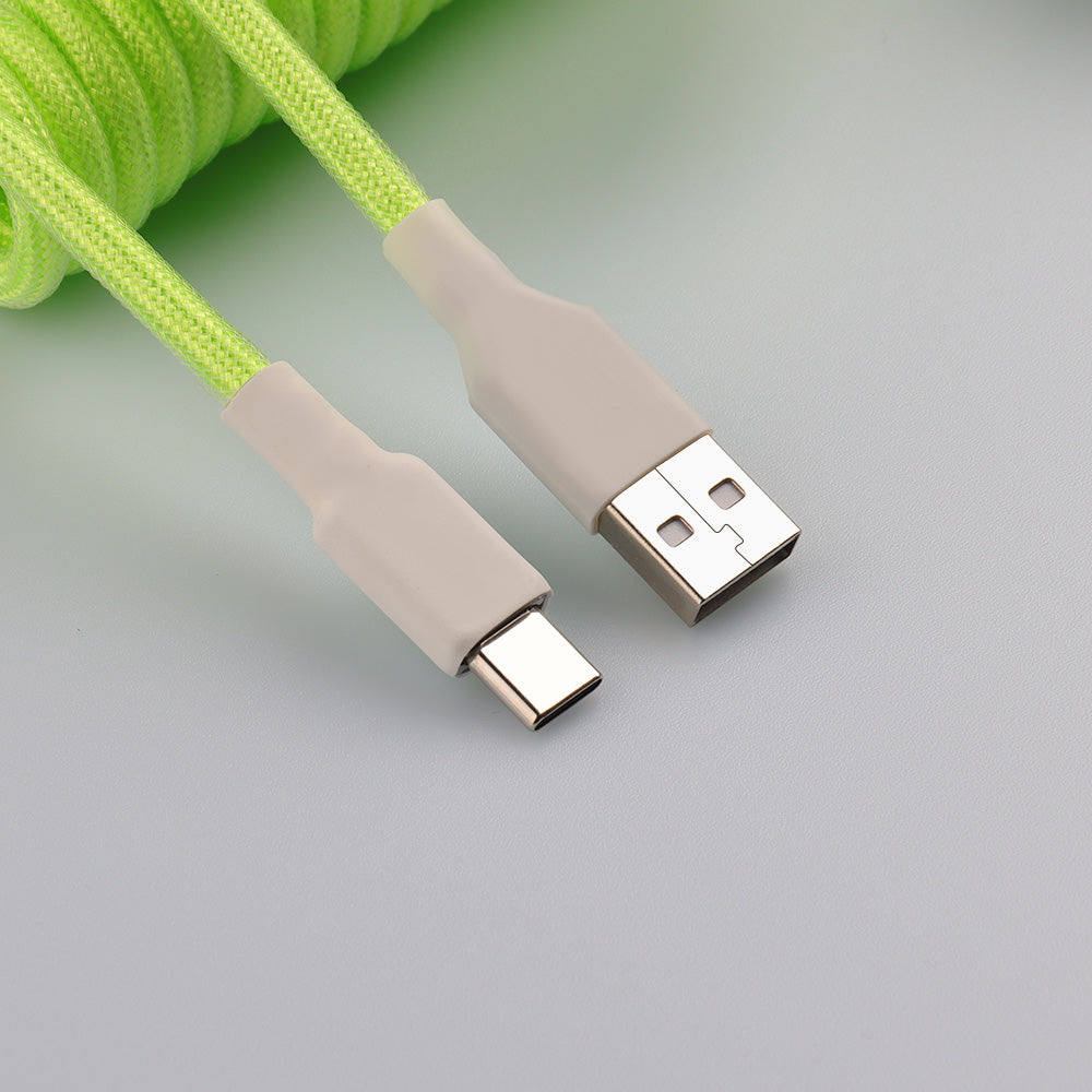 Custom Make PET Double Sleeved USB to TYPE C Cable Wire for Keyboard N2