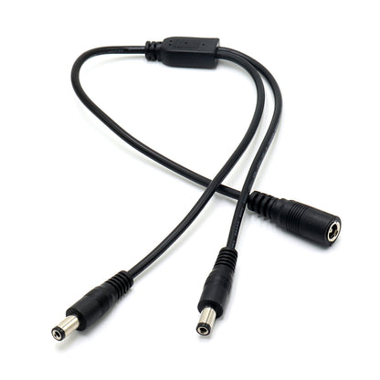 5.5x2.1mm DC Power Cable 1 Female to 2,3,4,5 Male Plug Splitter Adapter for Security CCTV Camera and LED Strip