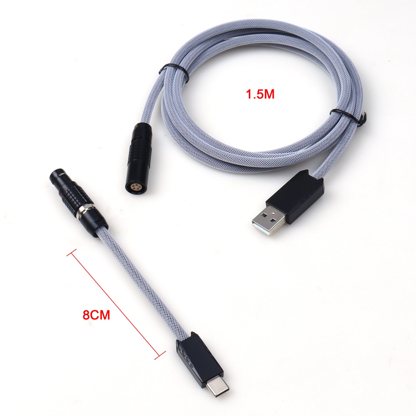 LANO-21049 USB C Paracord Keyboard Cable FGG