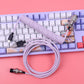 Gaming Keyboard Cable Moilding Type-C to USB A Aviation Connector M8