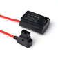 Coiled Nylon Cable for NP-FZ100 or SONY NP-F550 D-Tap Male to DC Coupler Dummy Battery