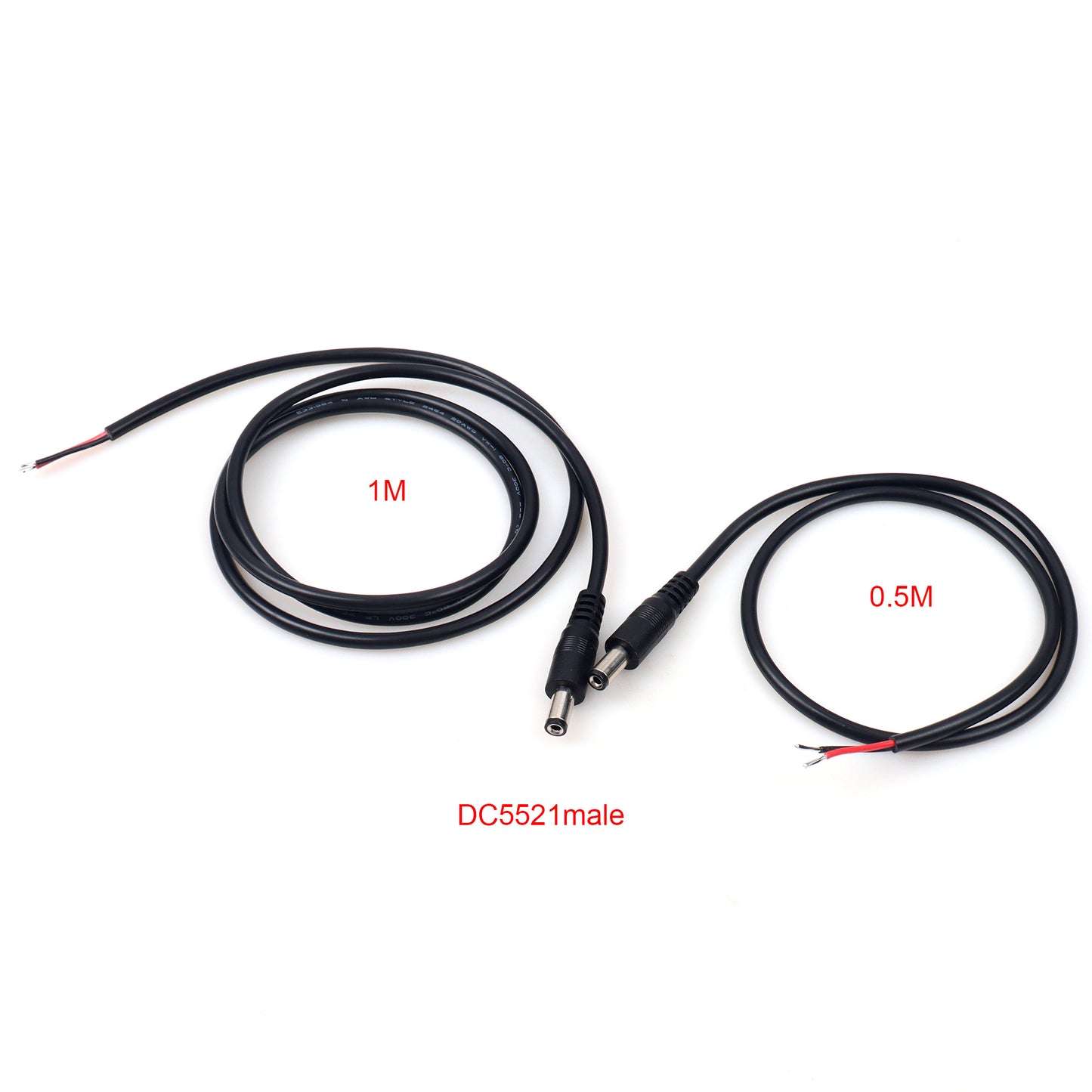 20Awg DC Male Female Cable 2.1x5.5mm Copper Wire 3A Current For LED Strip CCTV Camera ﻿