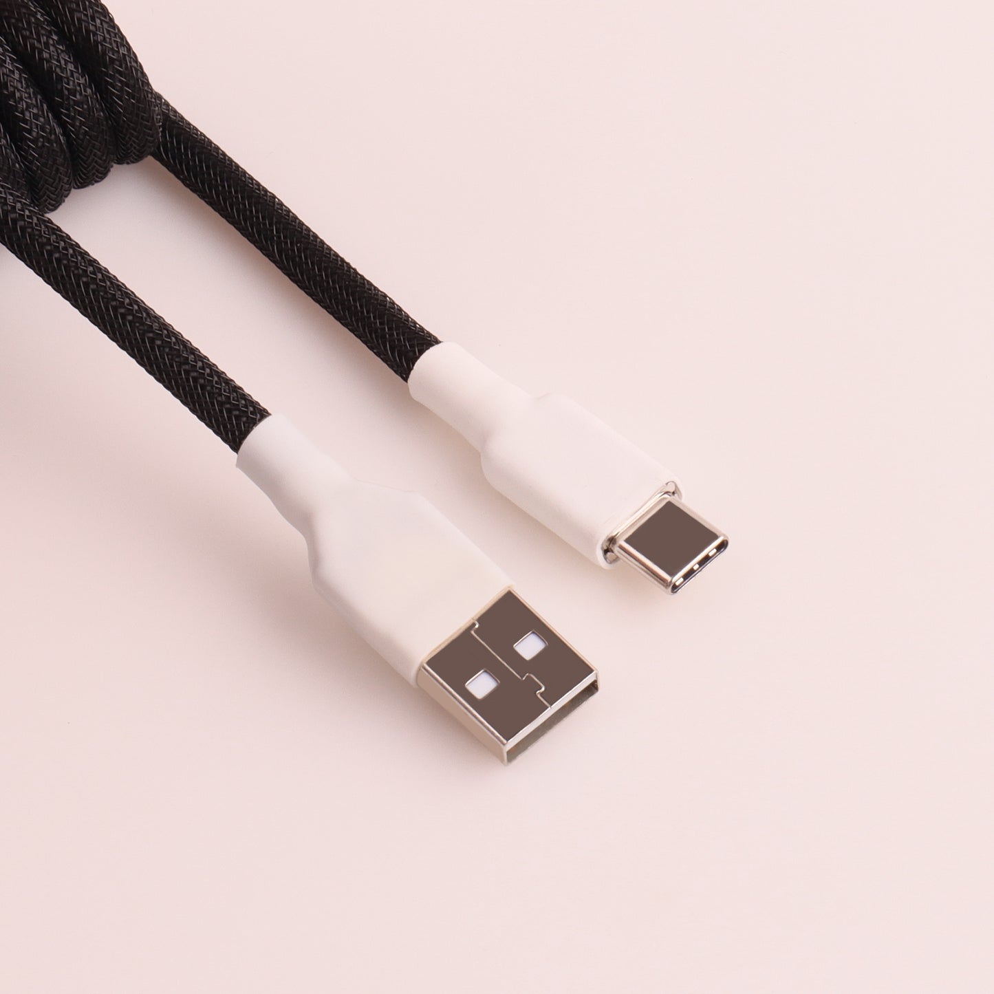 D14 Detachable Aviator Cable for Keyboard Coiled Wire Type -C to USB