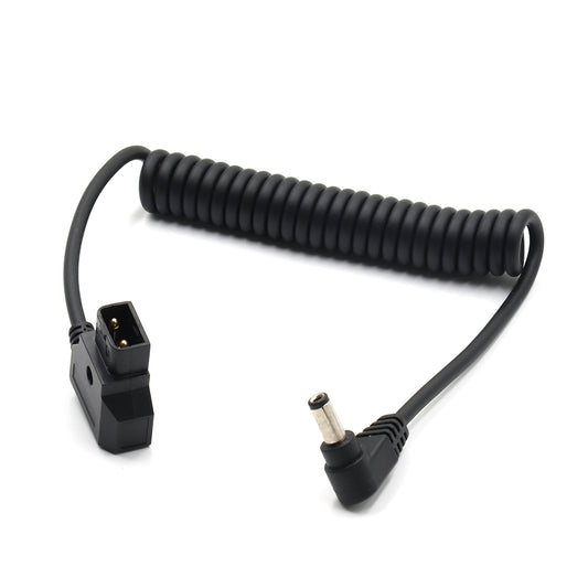 D-tap to DC 5.5x2.5mm 2.1mm Angle Male Cable for V-Mount Anton Camera Monitor Power Cord