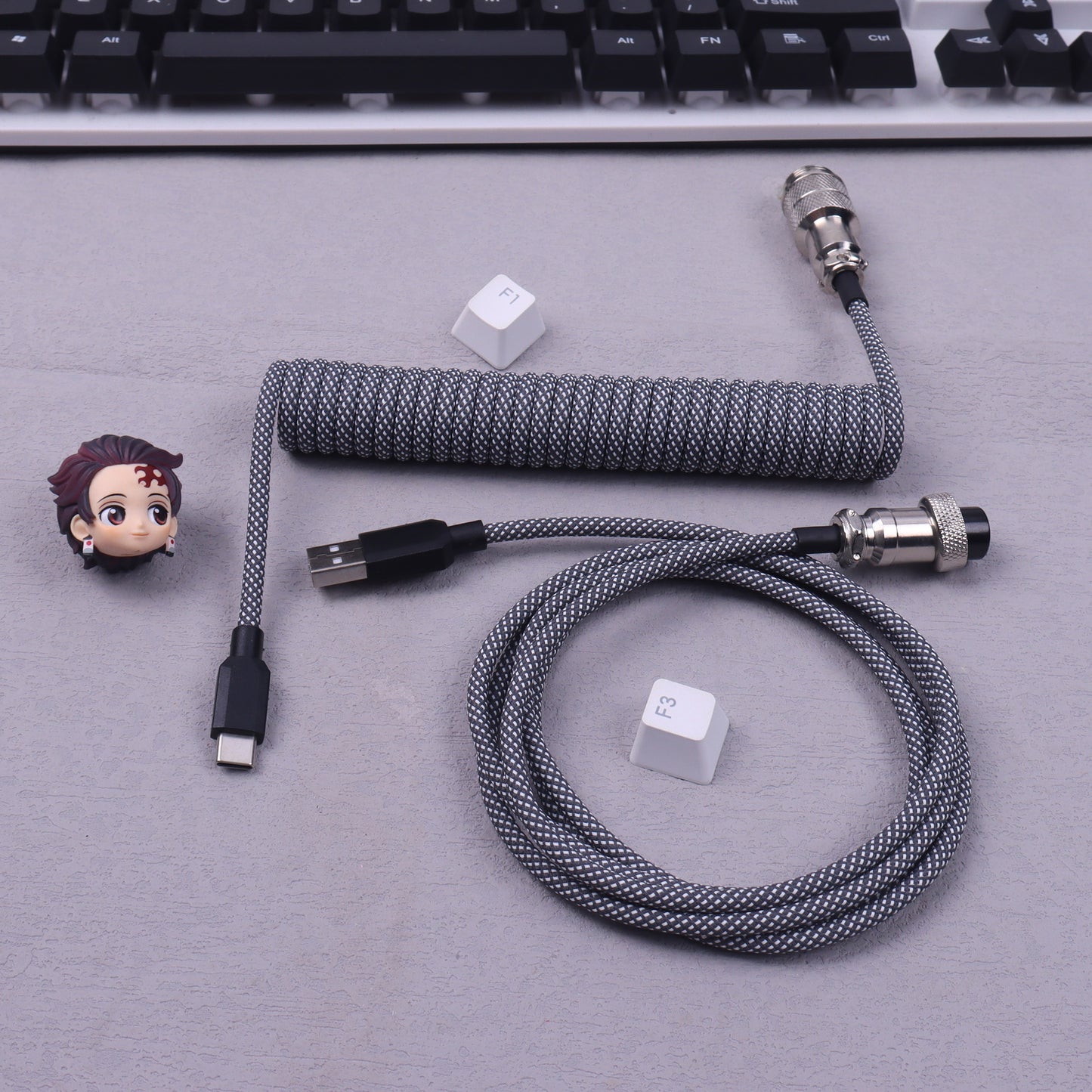 Aviation Cable Nylon Braide Mechanical Keyboard Cable with Detachable M7