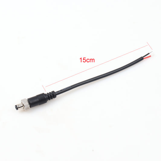 DC Male with Locking  5.5x2.5cm +Screw Thread Base Set Power Plug Connector Cable 20AWG