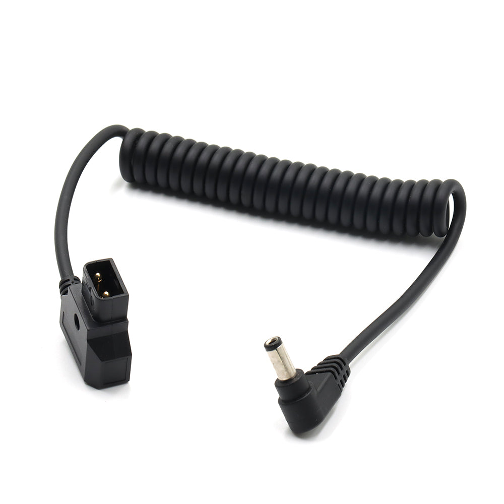 LANO D-Tap to Right Angle Type C coiled Cable for DSLR Rig Power V-Mount Anton Camera Monitor Power Cord