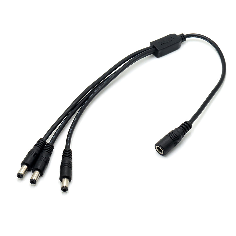 5.5x2.1mm DC Power Cable 1 Female to 2,3,4,5 Male Plug Splitter Adapter for Security CCTV Camera and LED Strip