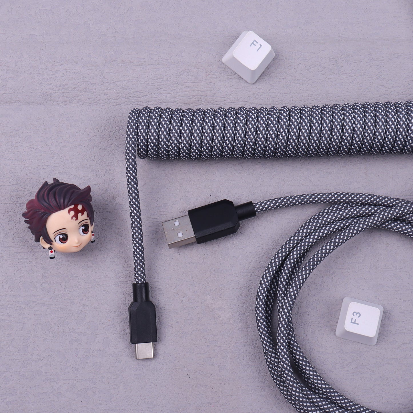 Aviation Cable Nylon Braide Mechanical Keyboard Cable with Detachable M7