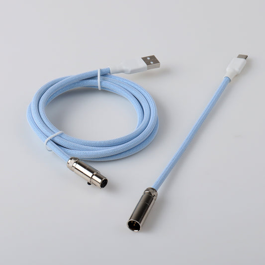 Mechanical Type C Cable Mini XLR Coiled Flexible Keyboard Cable Z3