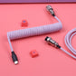 Gaming Keyboard Cable Moilding Type-C to USB A Aviation Connector M8