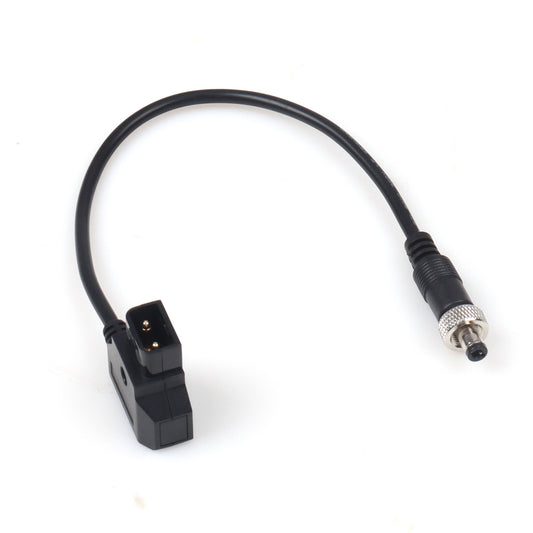 D Tap to DC 5.5x2.5mm Angle Male Locking Cable for DSLR Rig Camera Monitor Power Cord