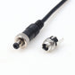 DC Male with Locking  5.5x2.5cm +Screw Thread Base Set Power Plug Connector Cable 20AWG