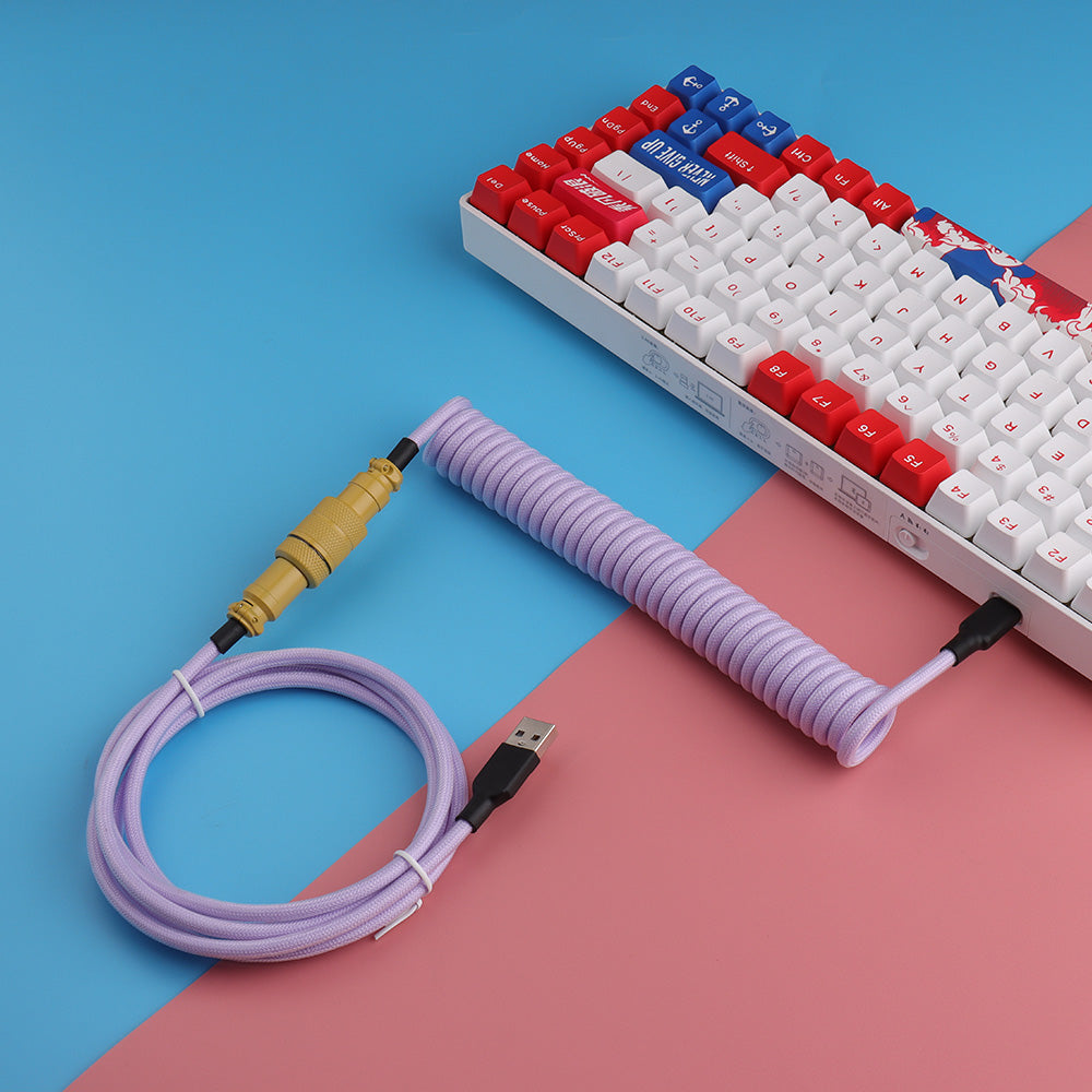 USB C Cable Coiled Customized Computer Mechanical Keyboard Data Cable