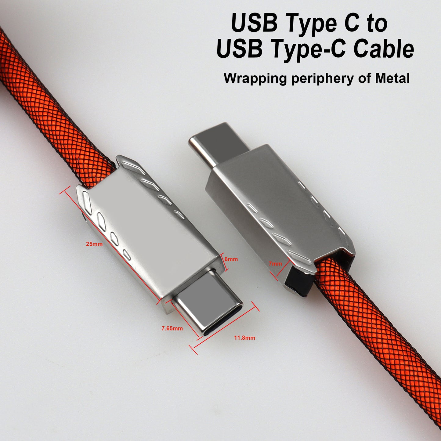 Coil Cable Type C Interface for Mechanical Keyboard Accessory 2CL1