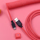 Macaron Coiled GX16 Cable For Braide Mechanical Keyboard Wire M6