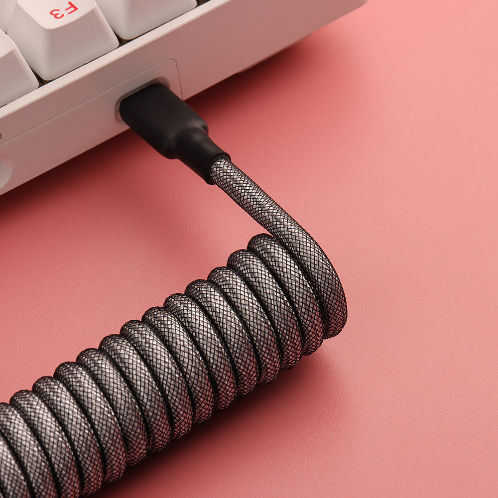 Coiled Cable for Keyboard Aviation Connector Desktop Computer Accessory DL7