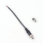 DC Male with Locking  5.5x2.5cm +Screw Thread Base Set Power Plug Connector Cable 20AWG