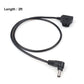 D-tap to DC 5.5x2.5mm 2.1mm Angle Male Cable for V-Mount Anton Camera Monitor Power Cord