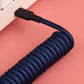 Coiled Cable Keyboard Type C to USB A for Mechanical Gaming Keyboard