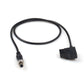 D Tap to DC 5.5x2.5mm Angle Male Locking Cable for DSLR Rig Camera Monitor Power Cord