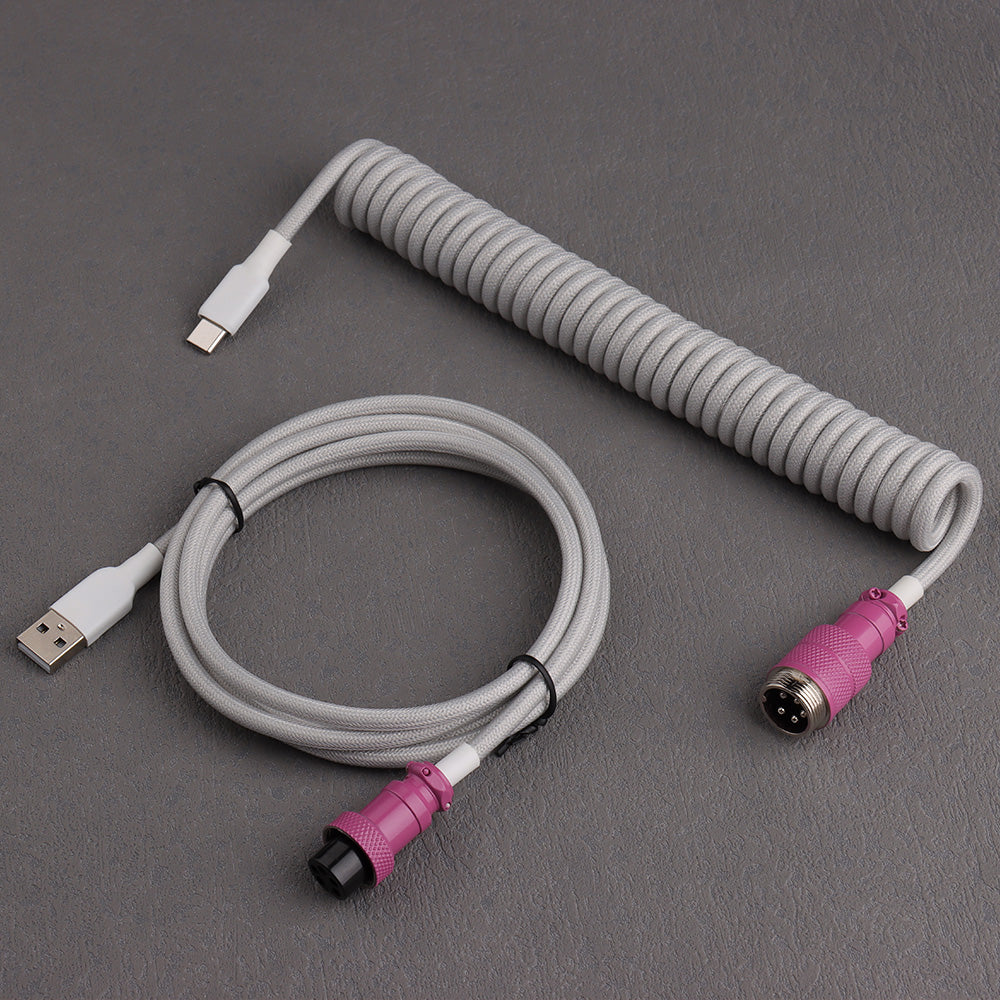 Custom Coiled Cable Type C to USB 1.5M Mechanical Keyboard Wire DL1