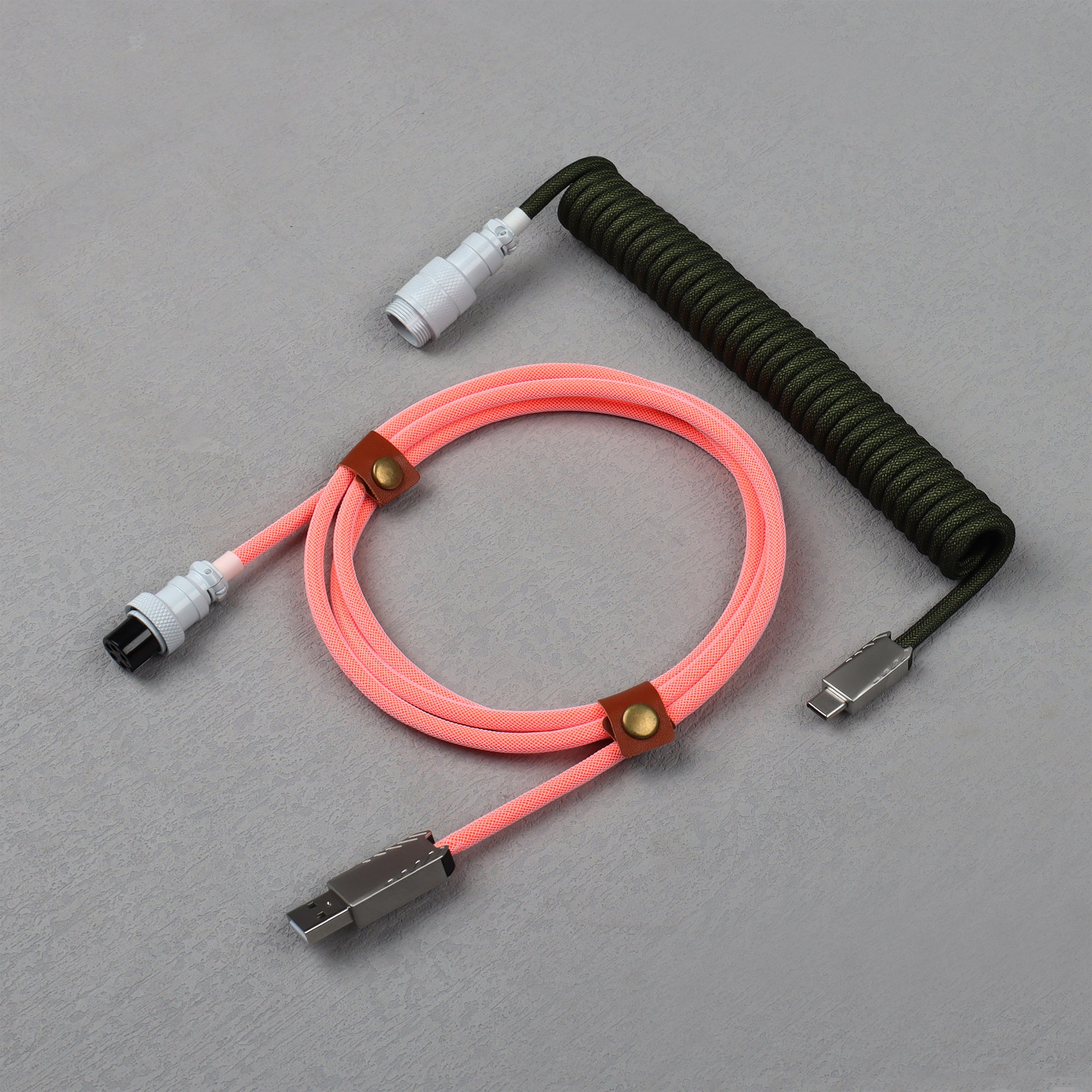 Coiled Mechanical Keyboard Cable for USB Desktop Computer DL14 – LANO ...