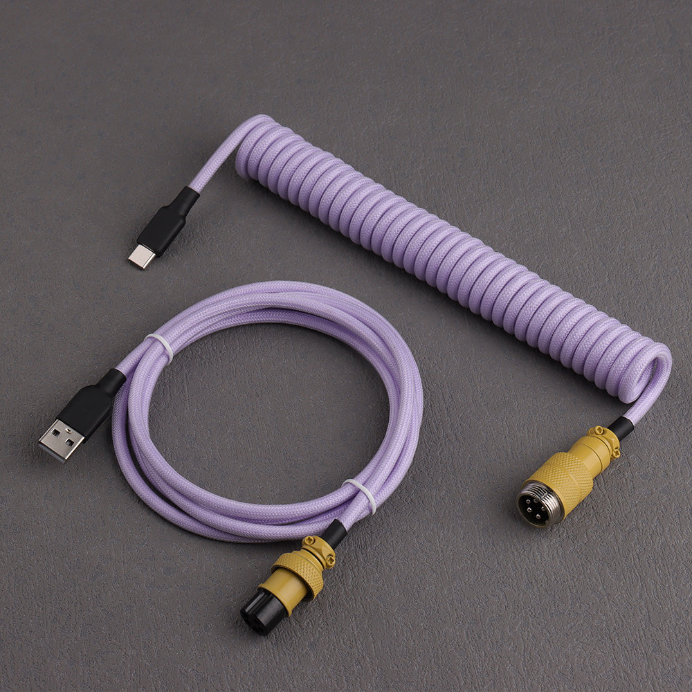 USB C Cable Coiled Customized Computer Mechanical Keyboard Data Cable