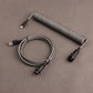 Coiled Cable for Keyboard Aviation Connector Desktop Computer Accessory DL7