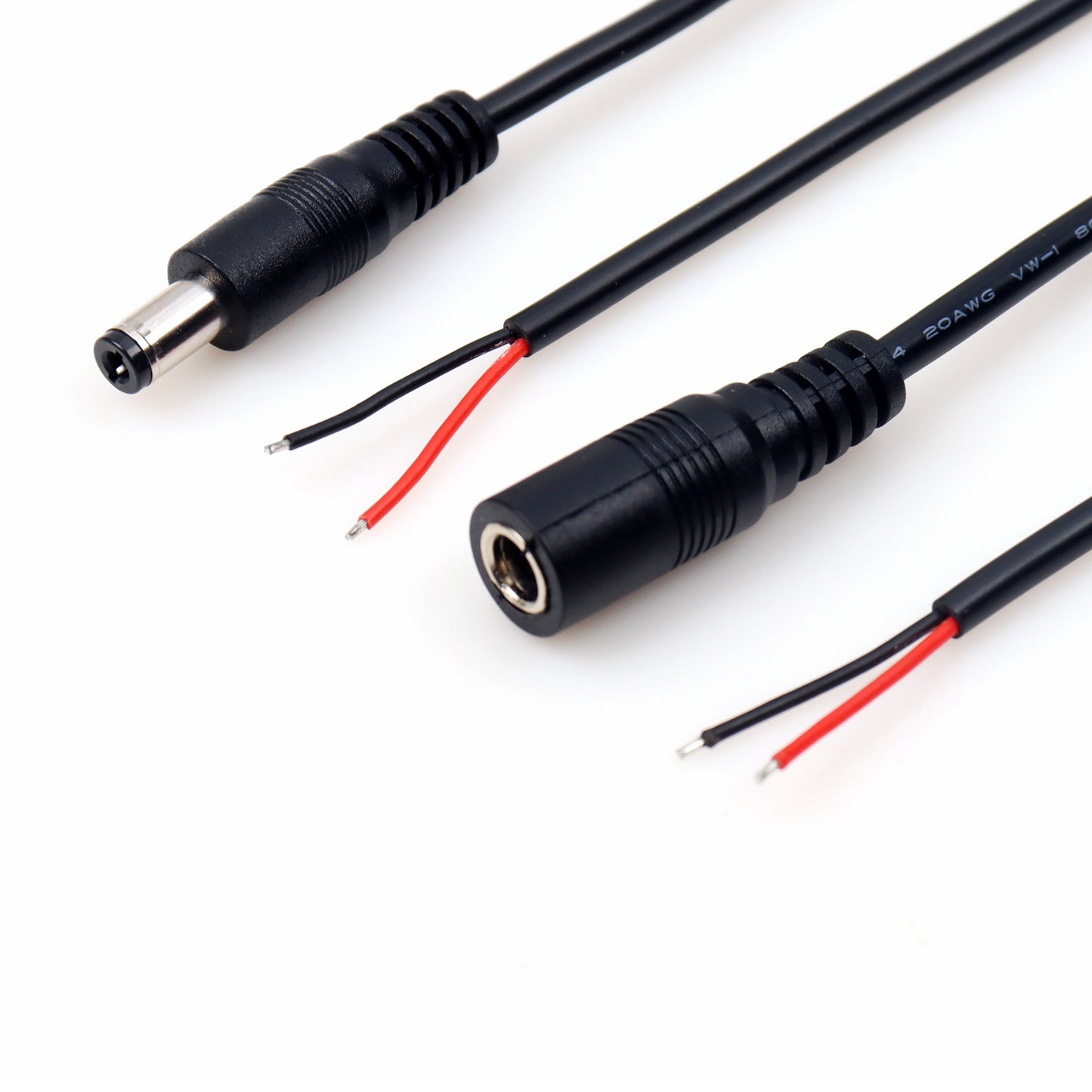 Female DC 2.1x5.5mm Right Angel Cable 20AWG Copper Wire 3A Current 50CM 1M 2M 3M Power Cord