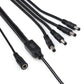 5.5x2.1mm DC Power Cable 1 Female to 2,3,4,5 Male Plug Splitter Adapter for Security CCTV Camera and LED Strip