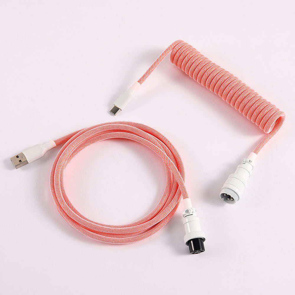 LANO Custom Paracord Coiled Mechanical Keyboard Cable