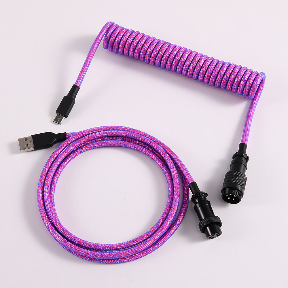 LANO Custom Paracord Coiled Mechanical Keyboard Cable