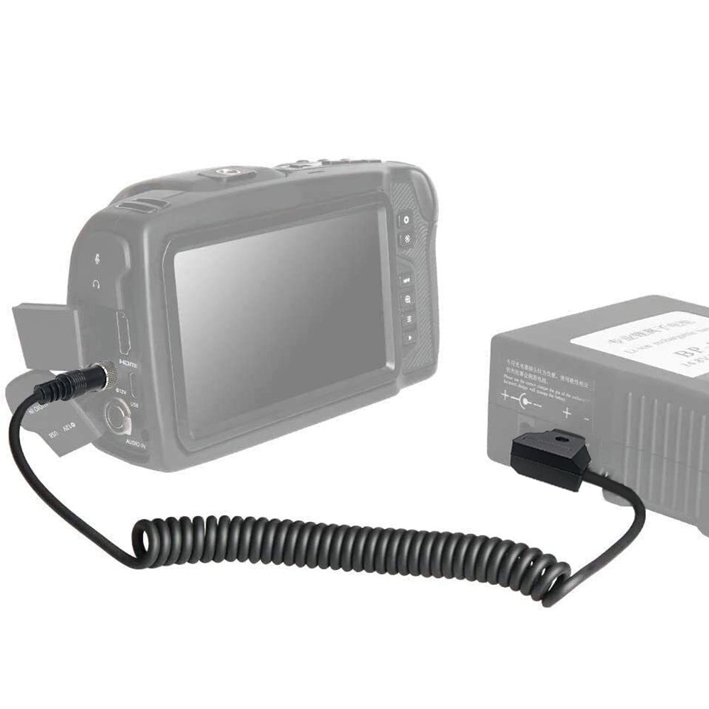D-Tap To DC2.5mm 12V Power Cable - 50cm - For Powering DSLR Rig From V-Mount / Anton Bauer Batteries