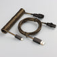 Keyboard Custom Cable Type-C to USB Plug-in Wire With GX16 Aviator Q3