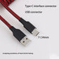 D17 Coiled Cable Type C Keyboard Coiled USB Wire with Detachable Aviator