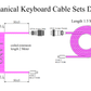 USB C Spiral Cable Mechanical Keyboard Accessories 2C9